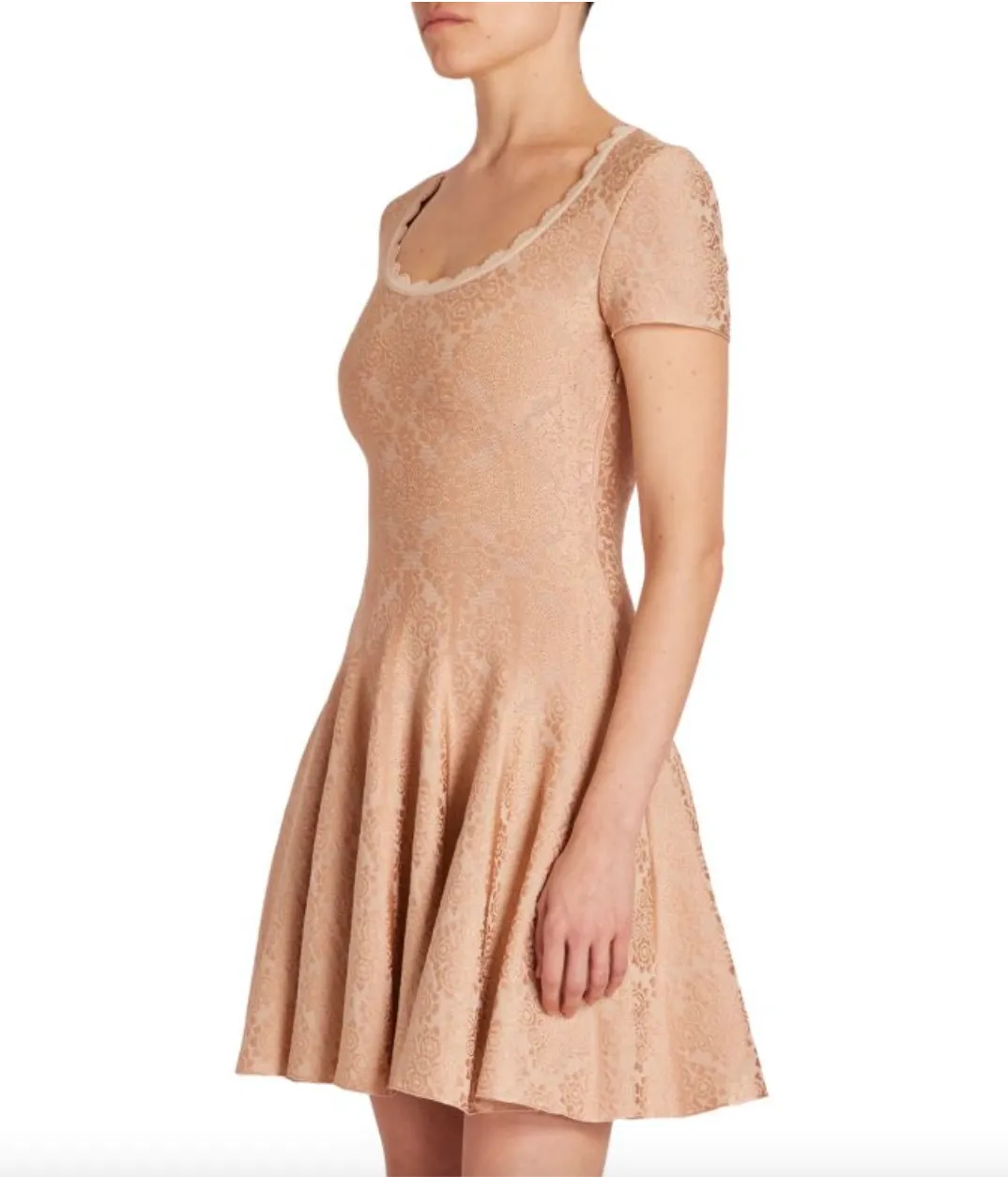 ALAÏA Jacquard Skater Dress
