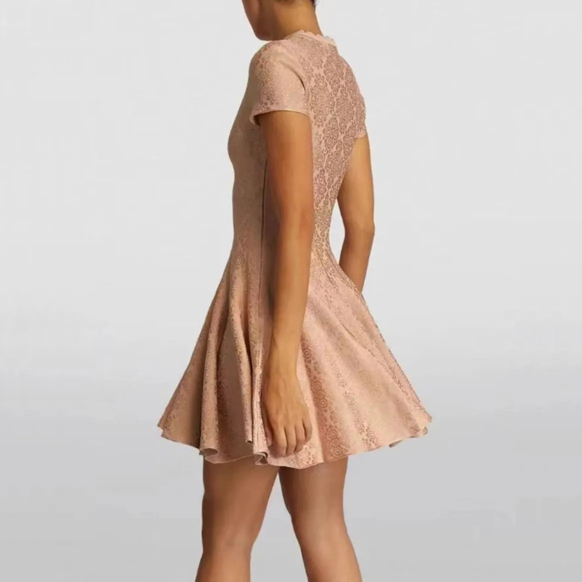 ALAÏA Jacquard Skater Dress