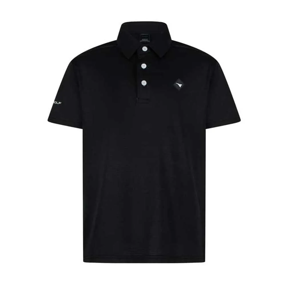 Antiguo Black Kid's Golf Polo