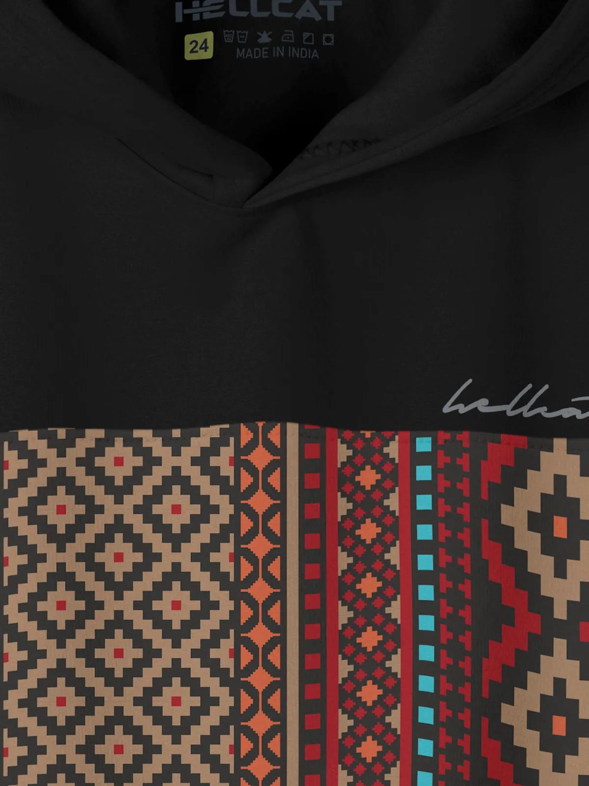 Black & Beige Printed Cotton Blend Hoodie Sweatshirt For Girls - Pack of 2