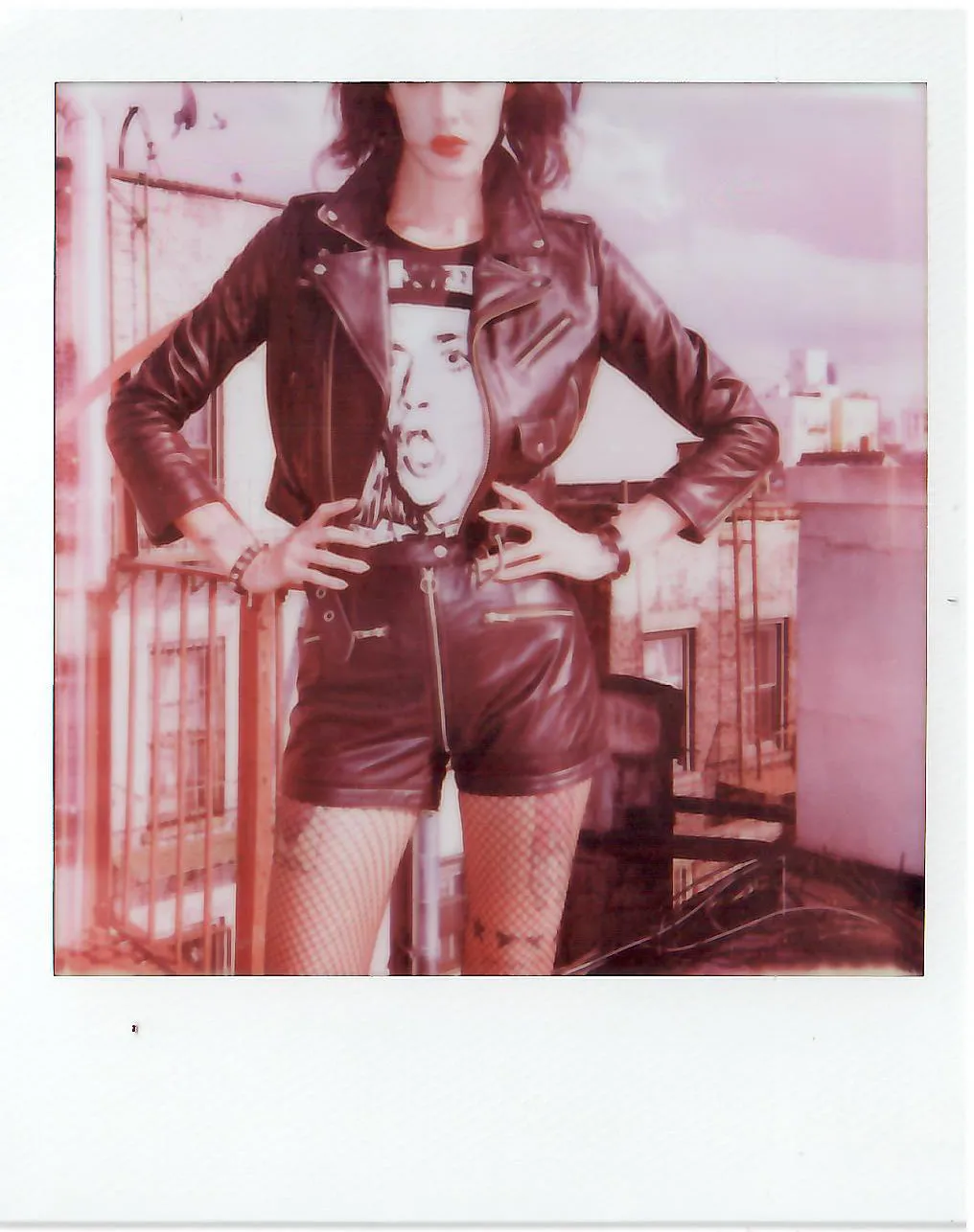 BLACK LEATHER HOT SHORTS