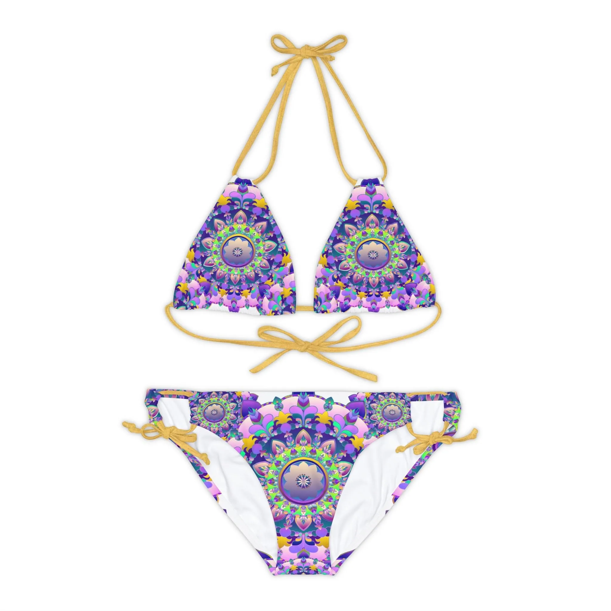 Bohemian Mandala Bikini in Purple & Pink