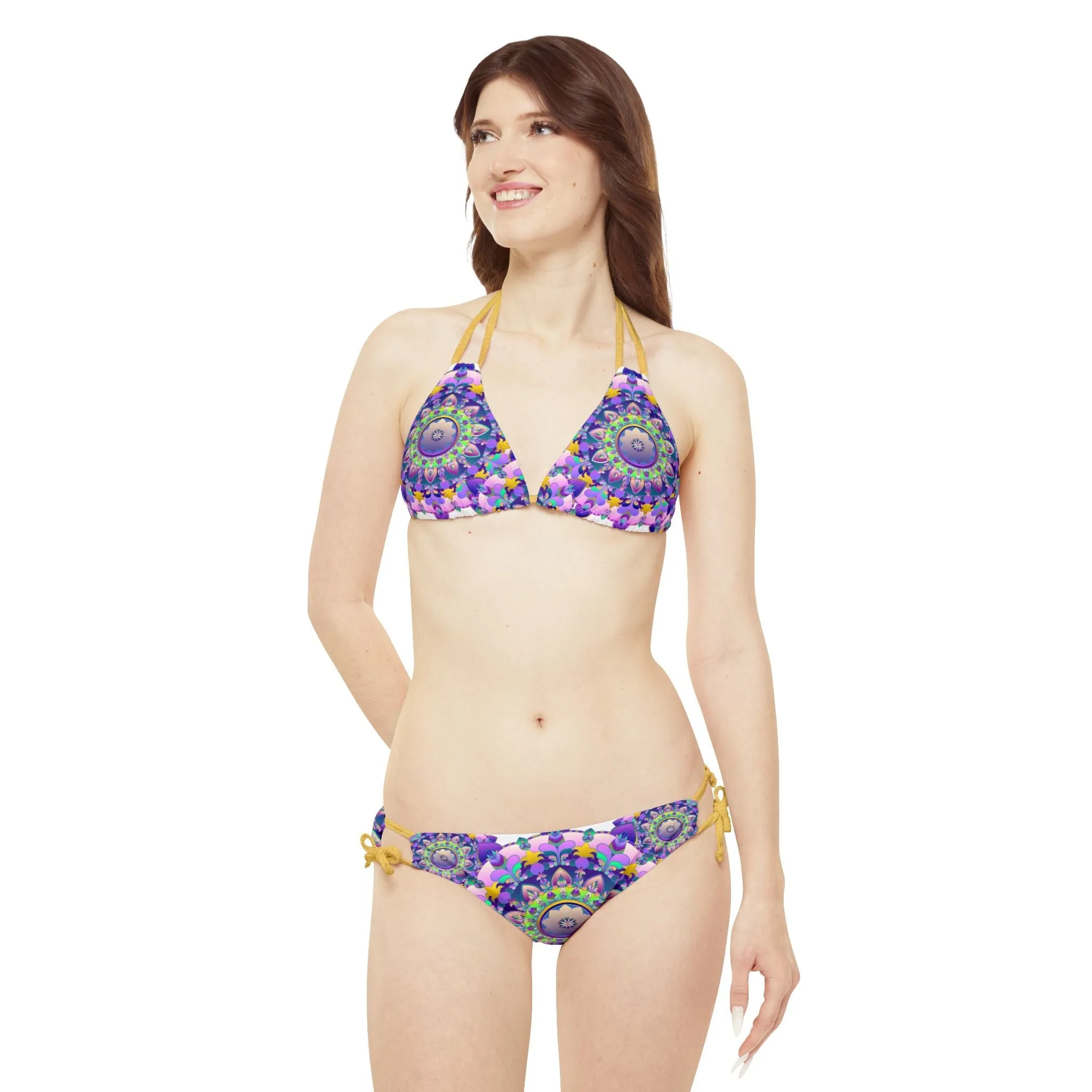 Bohemian Mandala Bikini in Purple & Pink