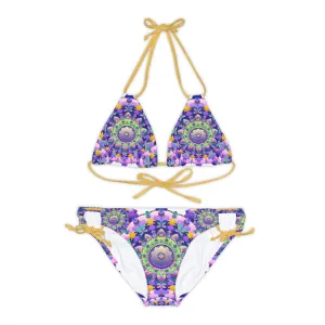 Bohemian Mandala Bikini in Purple & Pink
