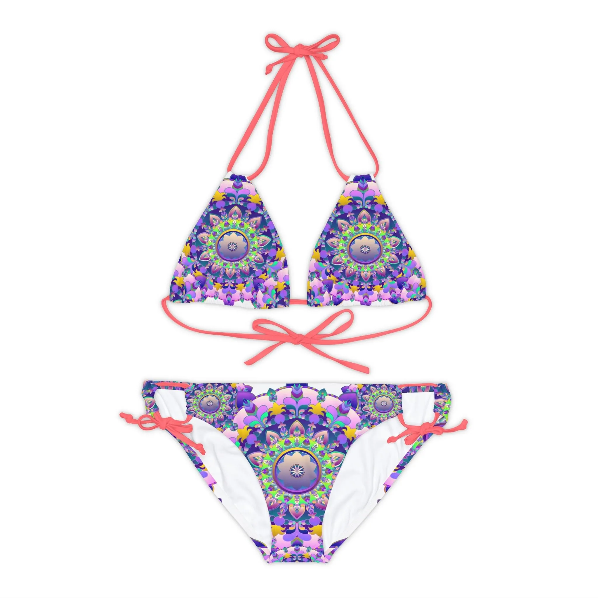 Bohemian Mandala Bikini in Purple & Pink