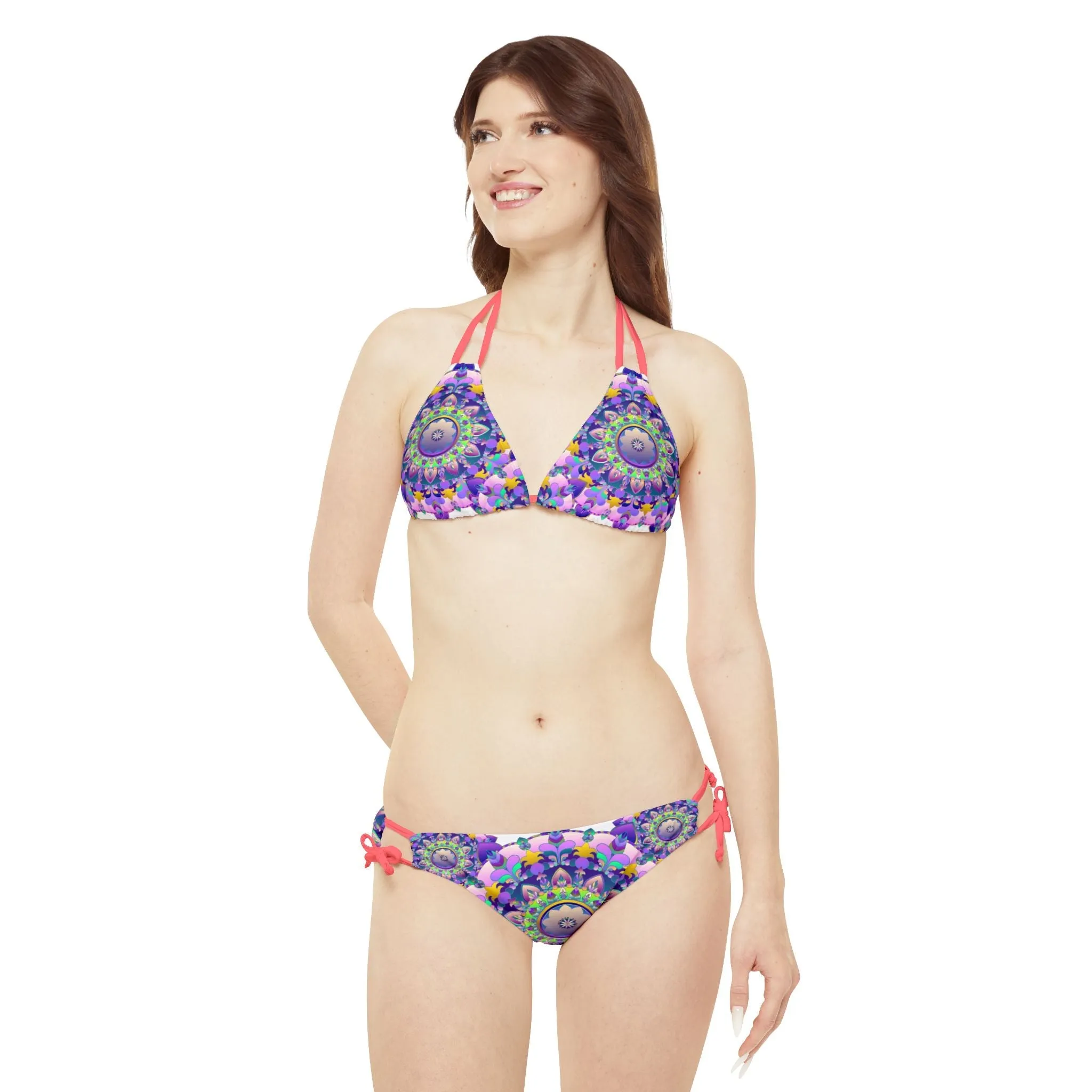 Bohemian Mandala Bikini in Purple & Pink