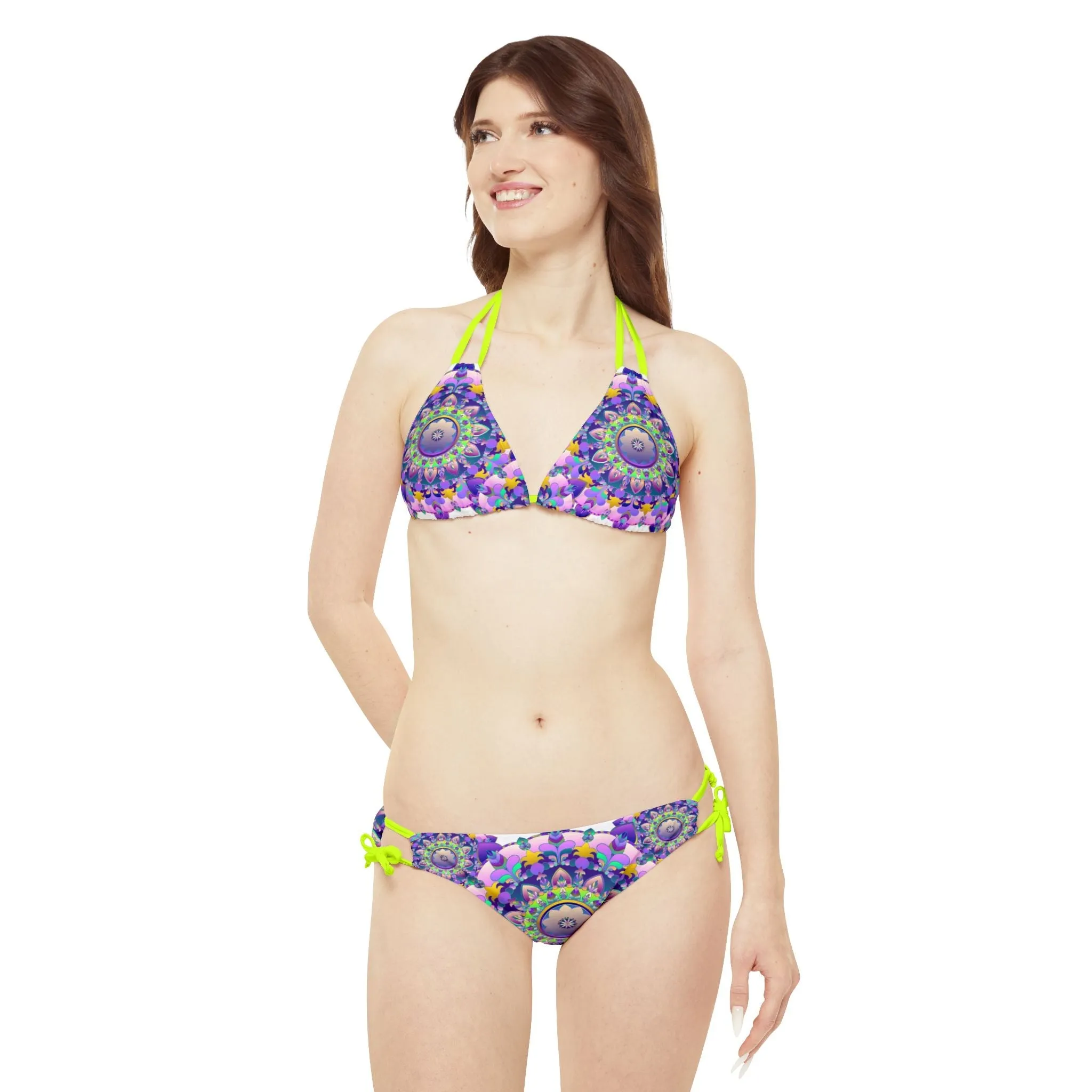 Bohemian Mandala Bikini in Purple & Pink