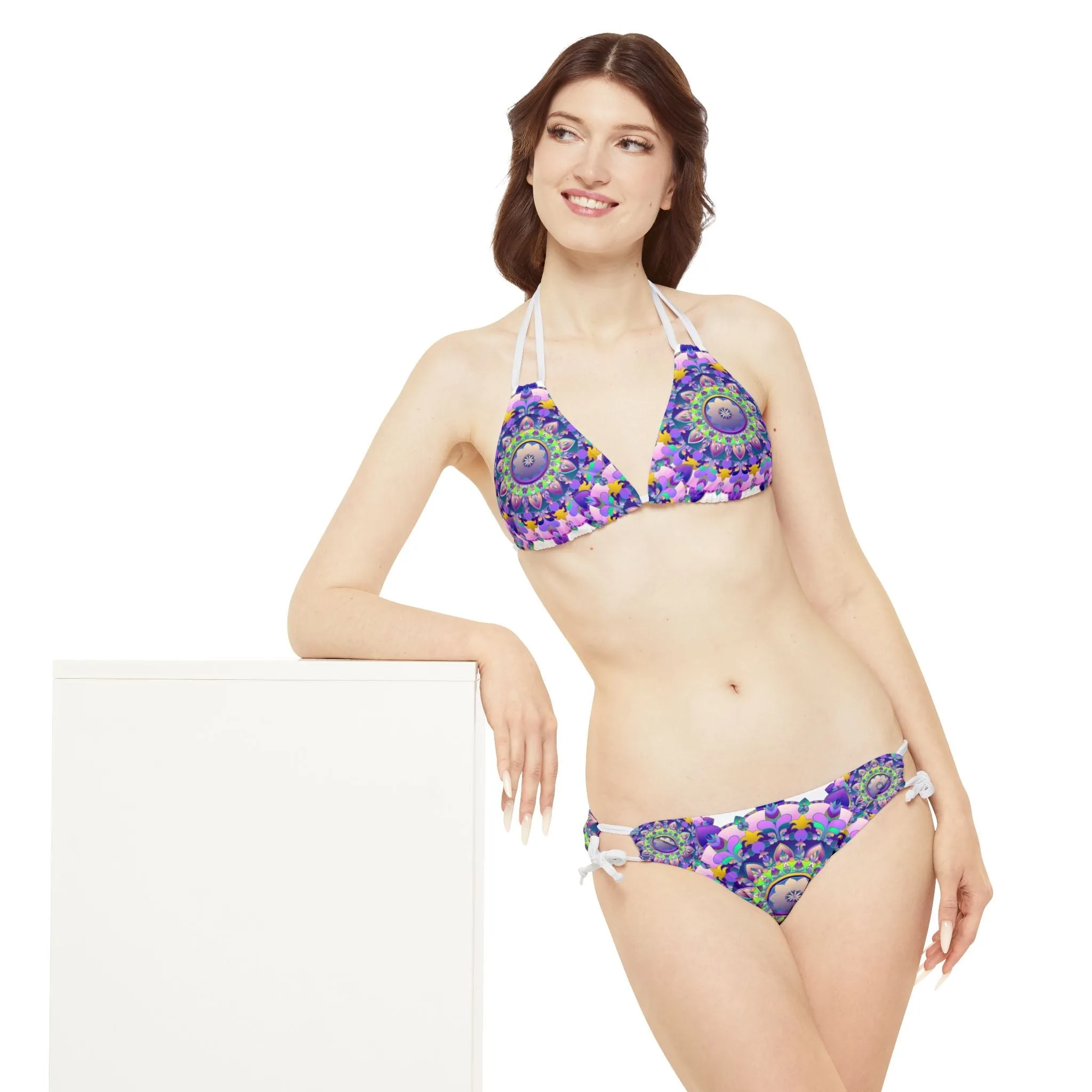 Bohemian Mandala Bikini in Purple & Pink