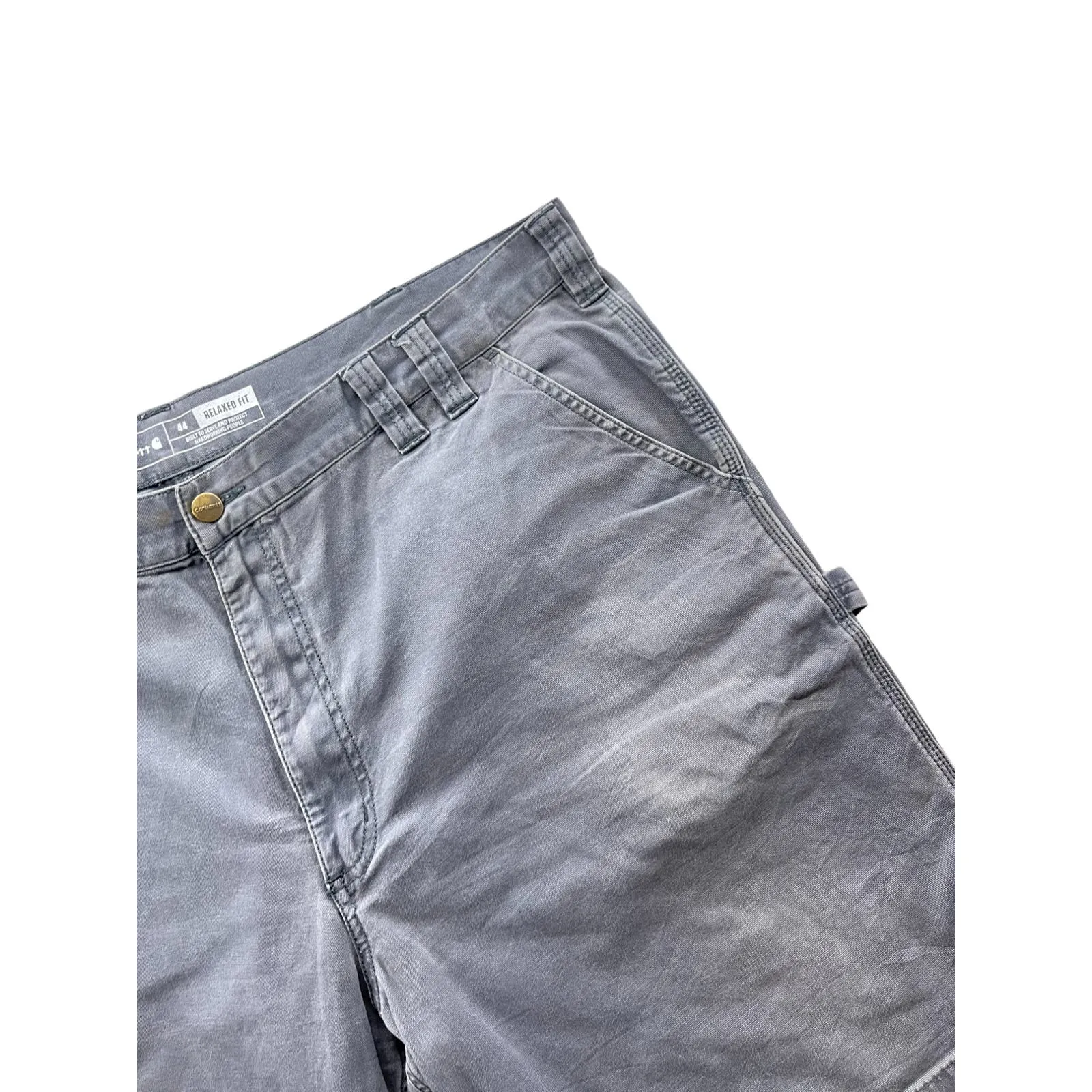 Carhartt Distressed Gray Relaxed Fit Cargo Shorts