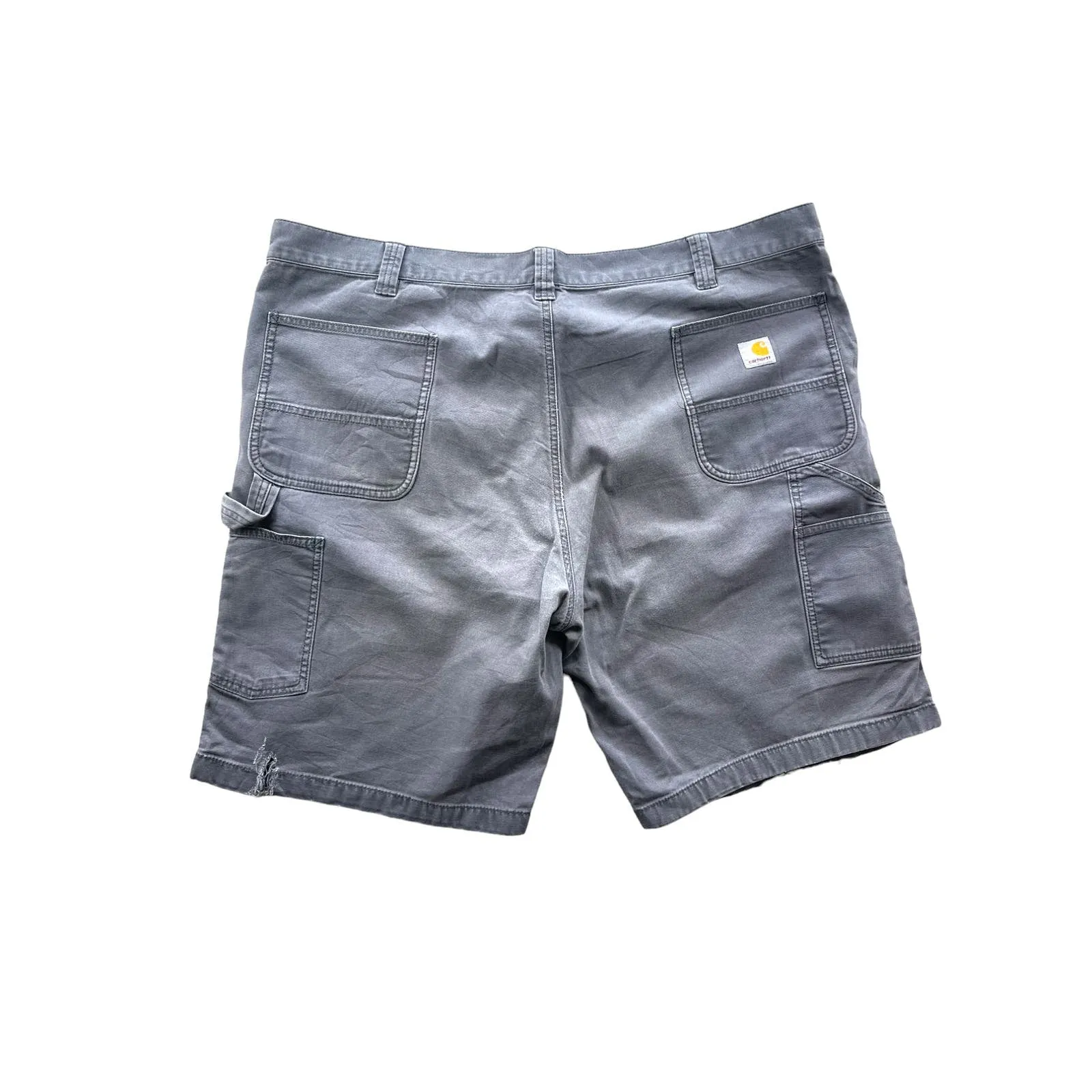 Carhartt Distressed Gray Relaxed Fit Cargo Shorts