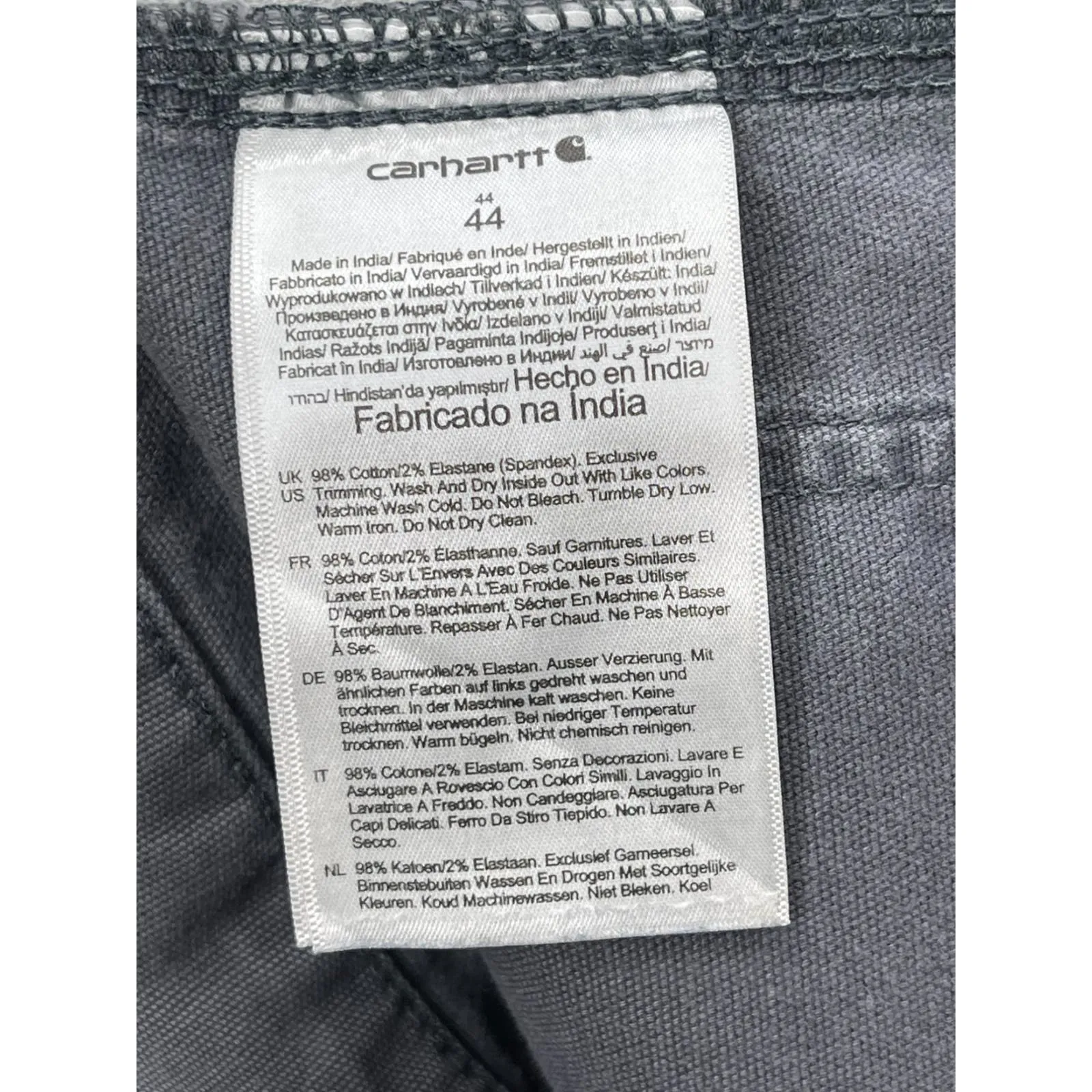 Carhartt Distressed Gray Relaxed Fit Cargo Shorts