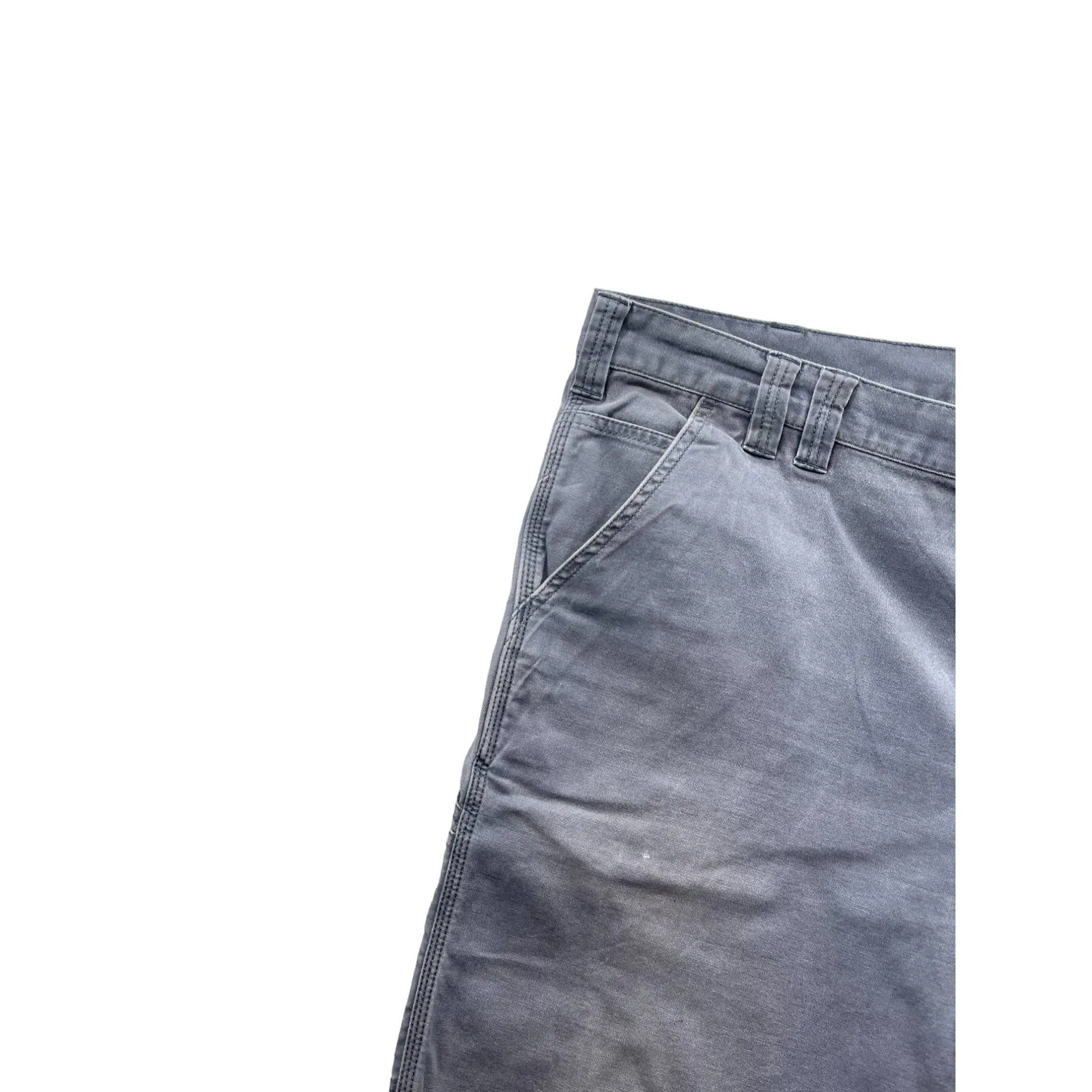 Carhartt Distressed Gray Relaxed Fit Cargo Shorts