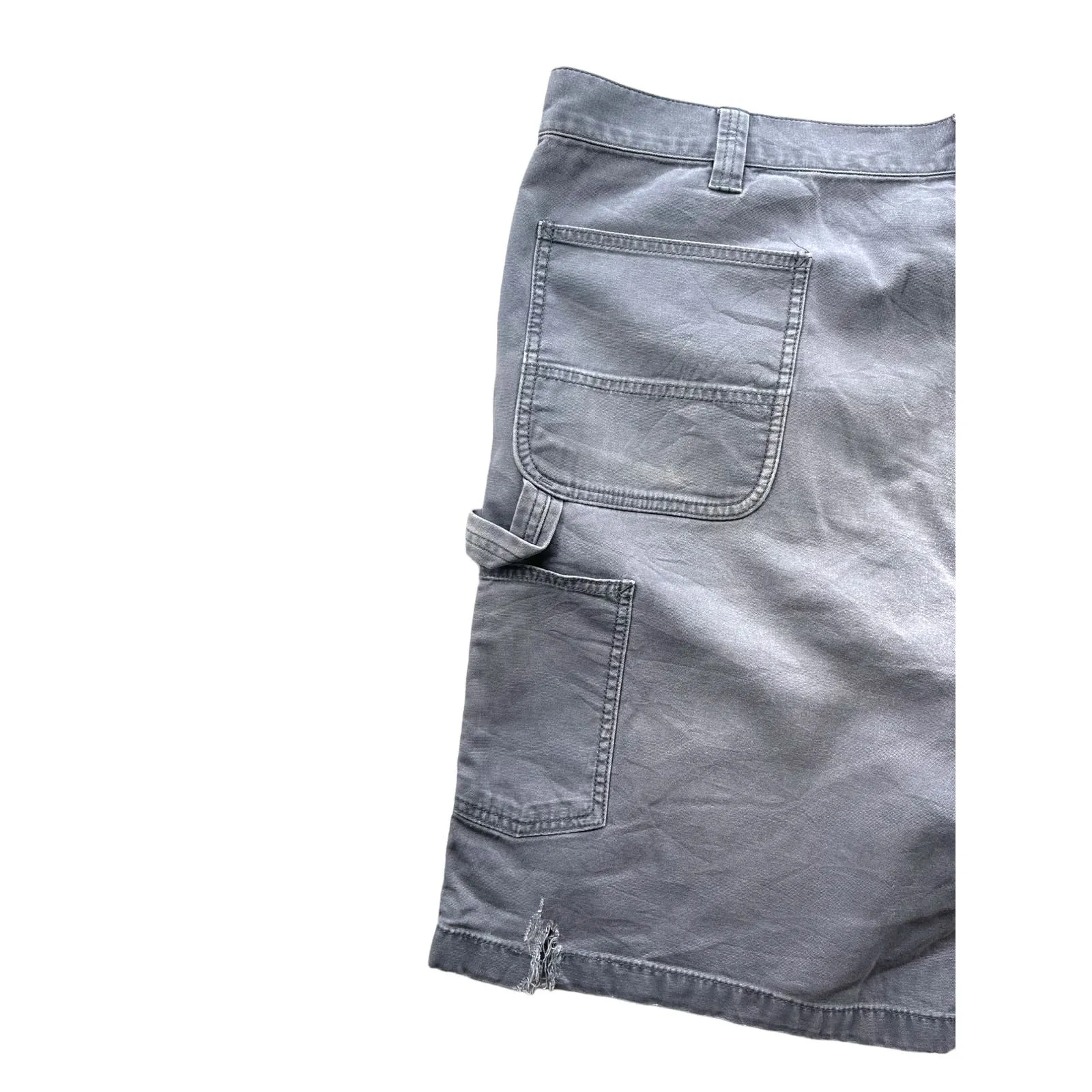 Carhartt Distressed Gray Relaxed Fit Cargo Shorts