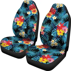 Carseat Cover Summer, Turquoise Tropical Hawaii Pattern Print Universal Fit Car Seat Covers