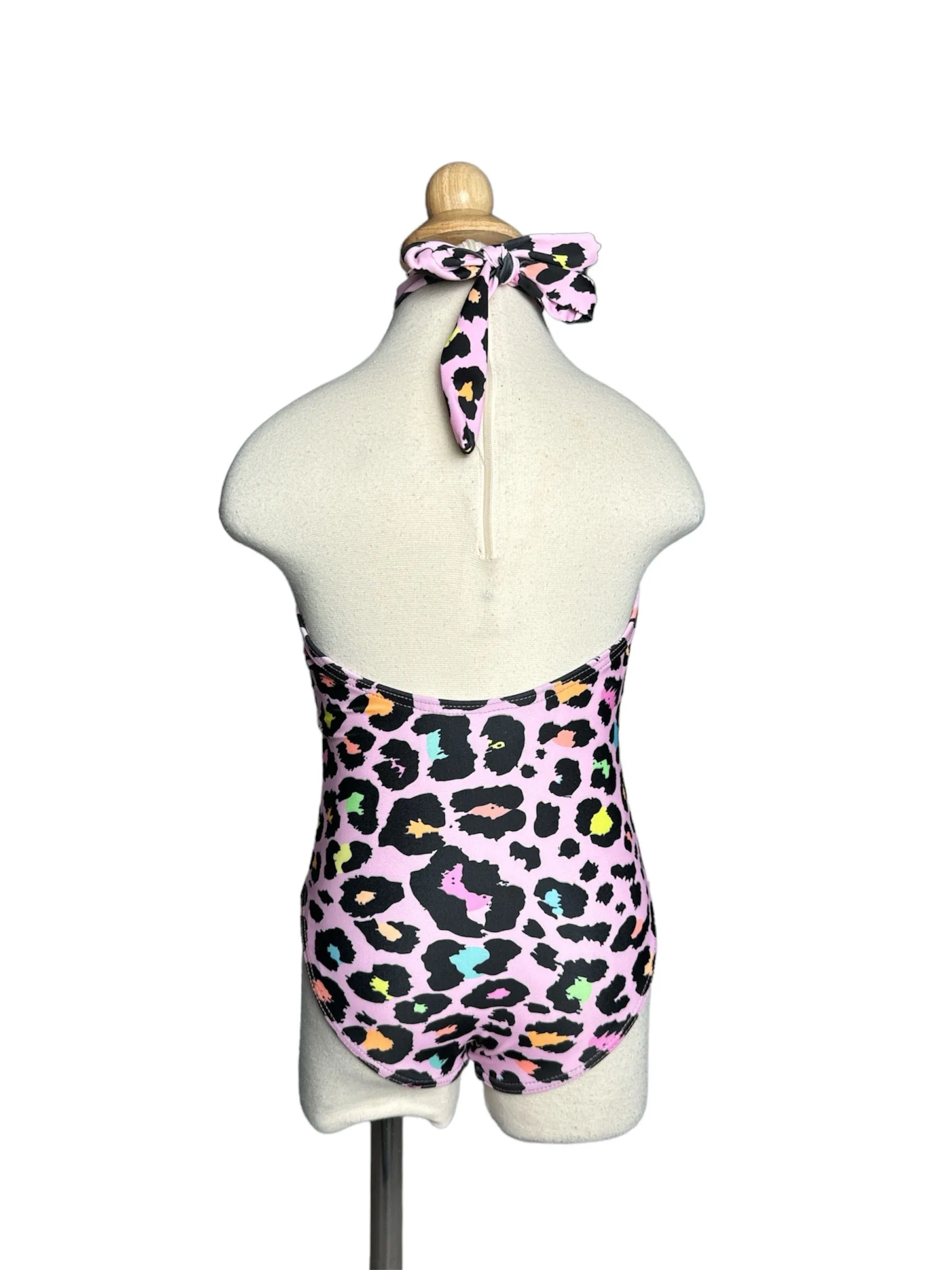 Cheetah One Piece Cut Out Swimwear
