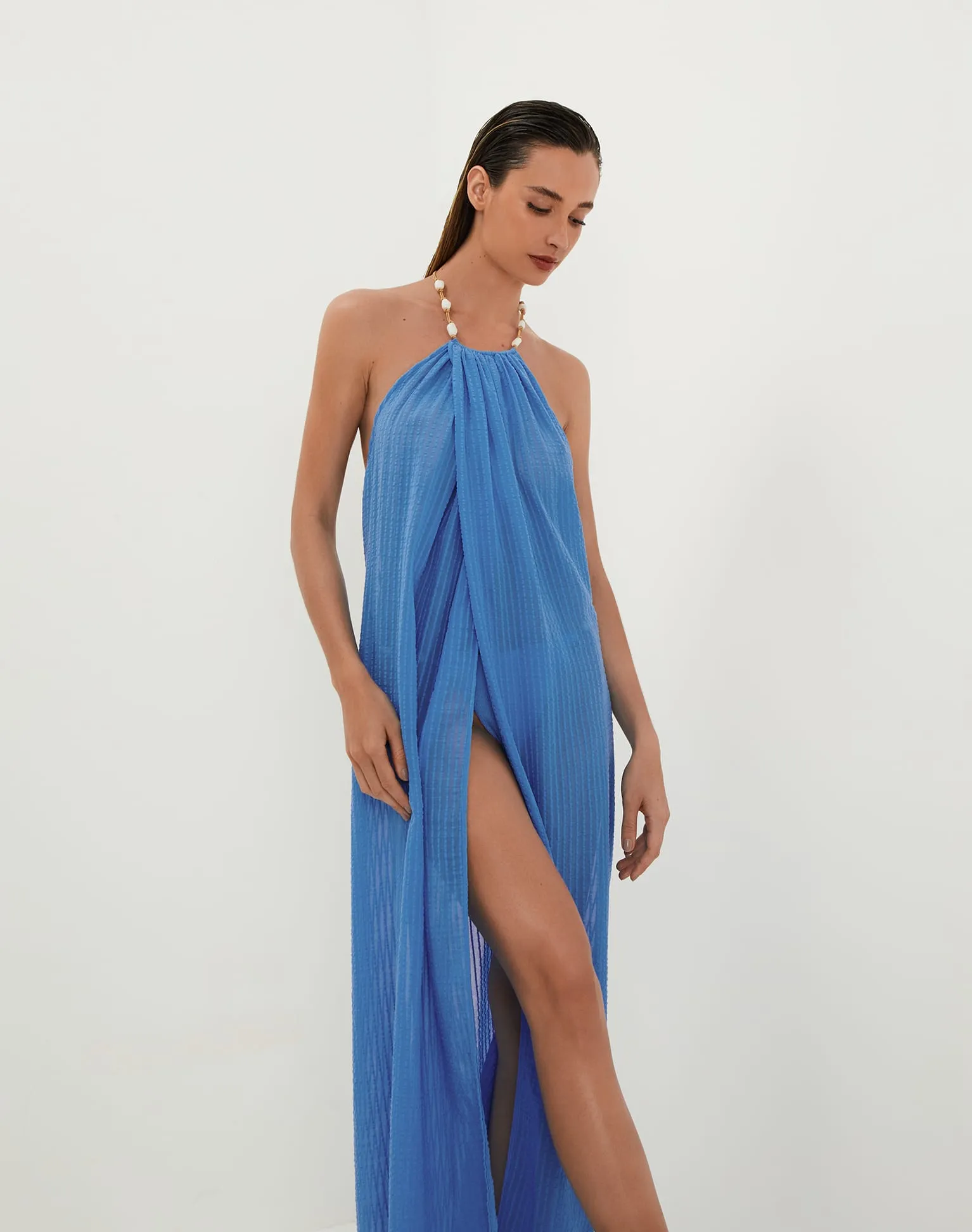 Cloe Long Cover Up - Beach Front