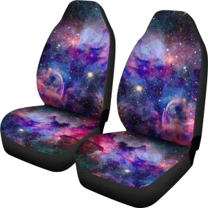 Colorful Nebula Galaxy Space Print Universal Fit Car Seat Covers