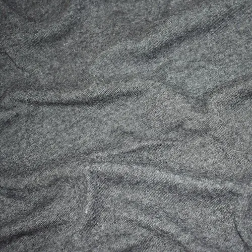 Cool Static Gray 1x1 rib knit fabric