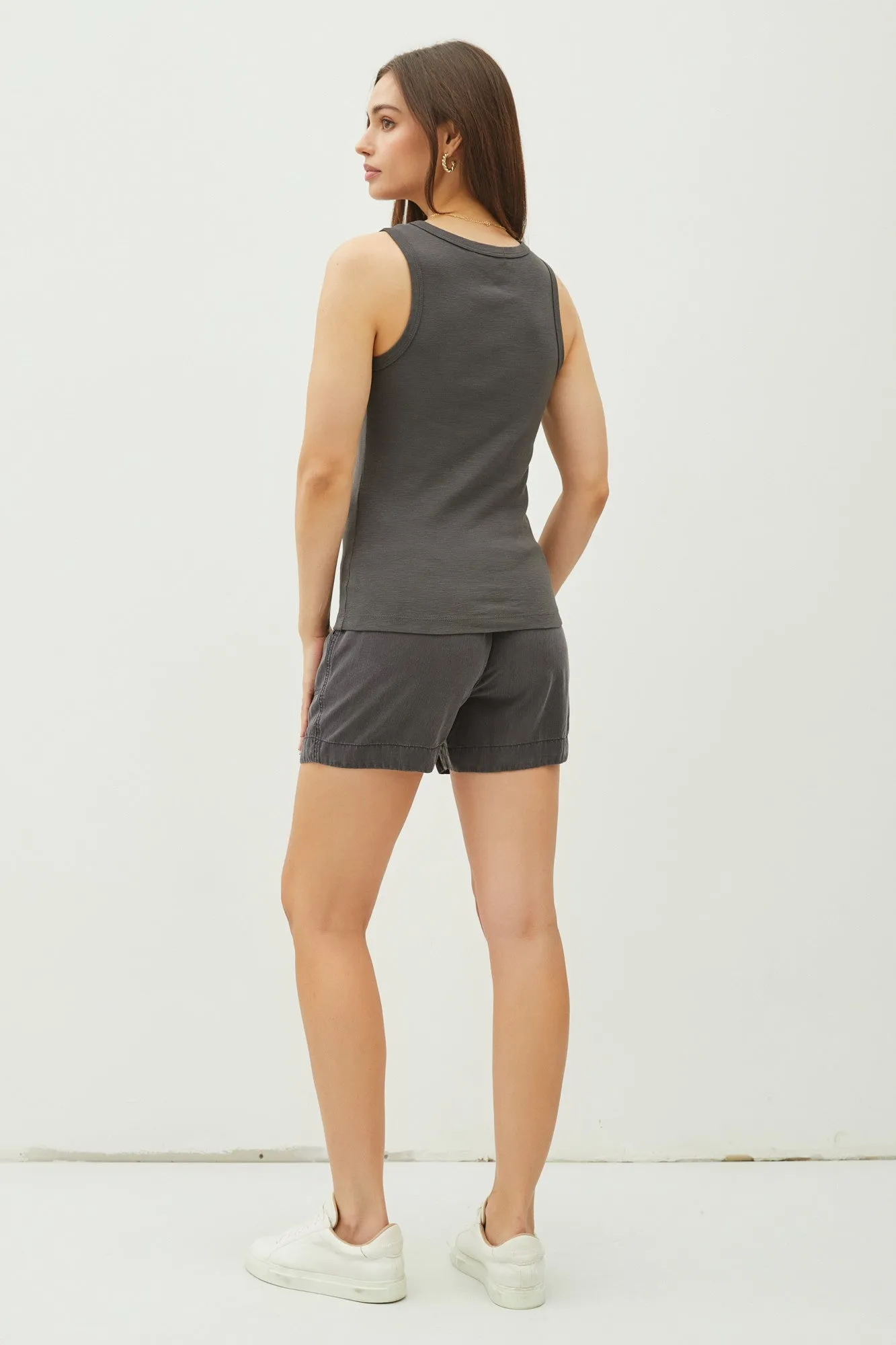 Cotton Crew Neck Tank
