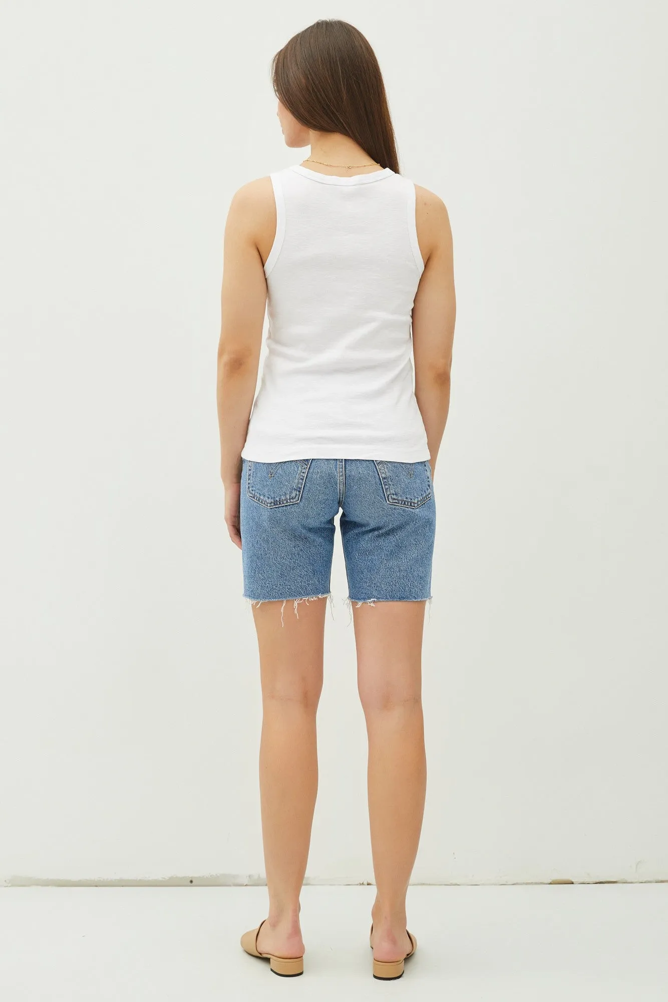 Cotton Crew Neck Tank