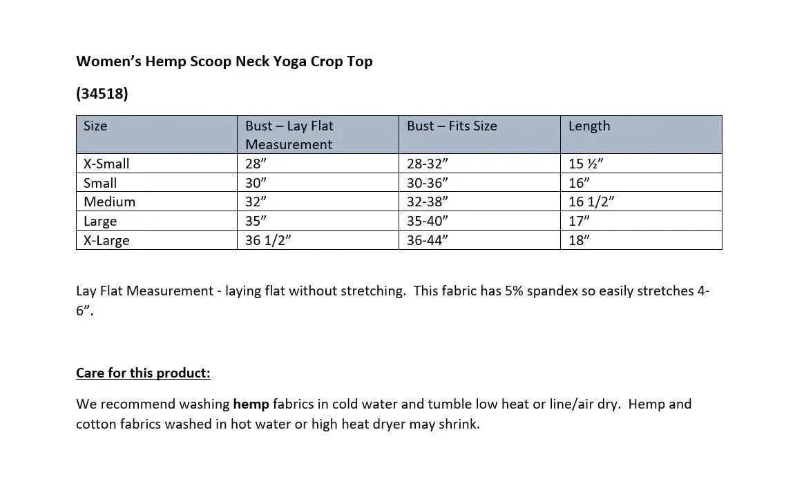 Cotton Crop Top - Stylish Hemp Yoga Wear for Comfort