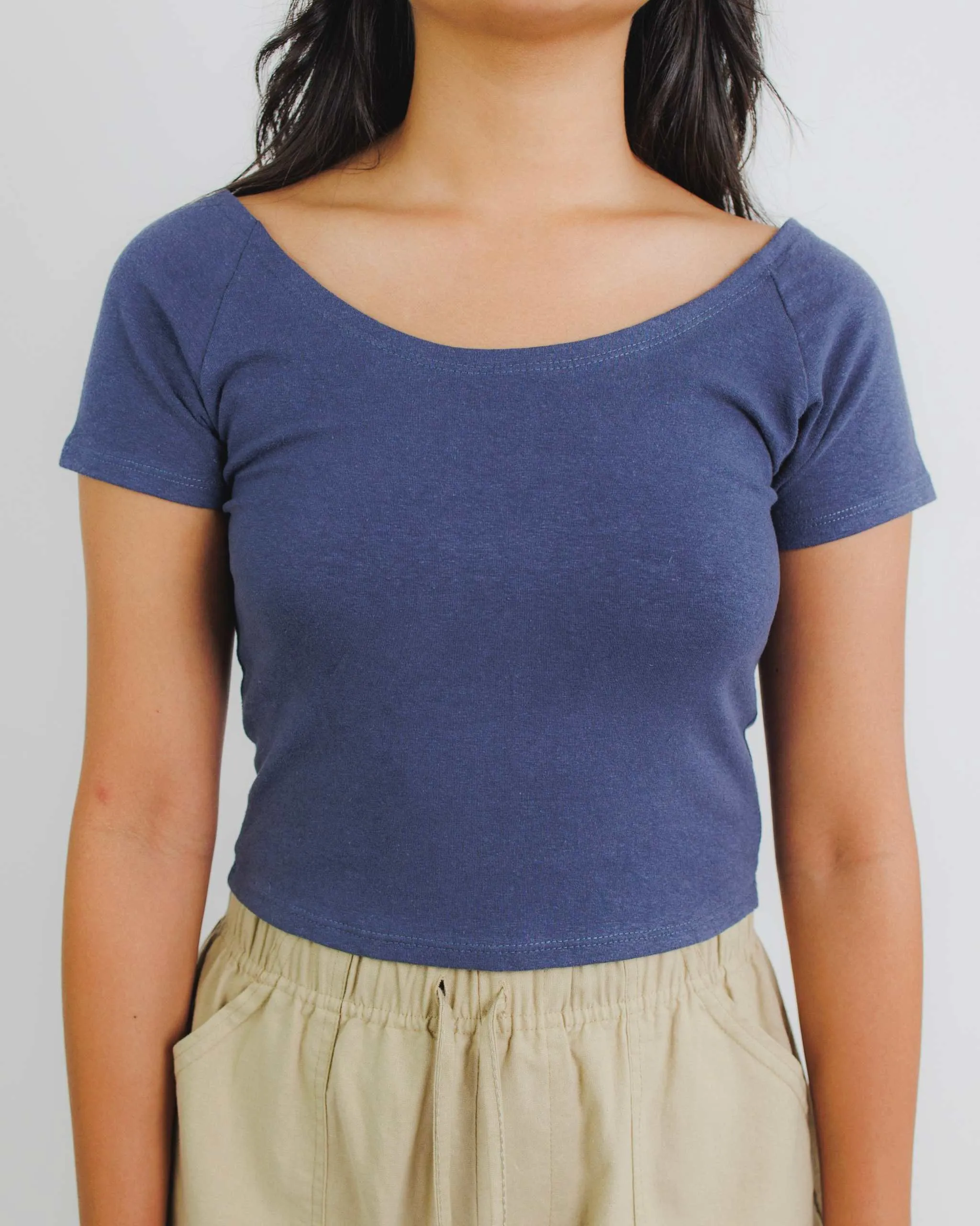 Cotton Crop Top - Stylish Hemp Yoga Wear for Comfort