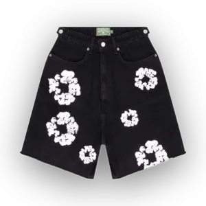 Denim Tears The Cotton Wreath Jean Short Black