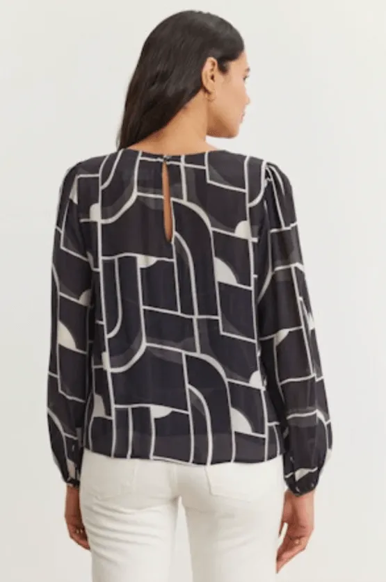 Desta Long Sleeve Blouse Top