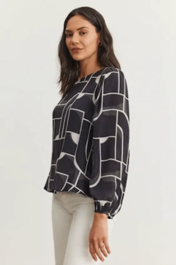 Desta Long Sleeve Blouse Top