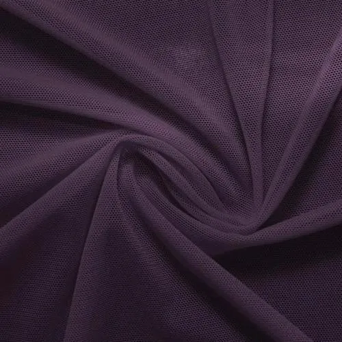 Eggplant Classic Power Mesh 4 Way Stretch Fabric