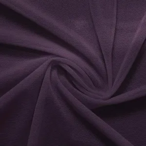 Eggplant Classic Power Mesh 4 Way Stretch Fabric