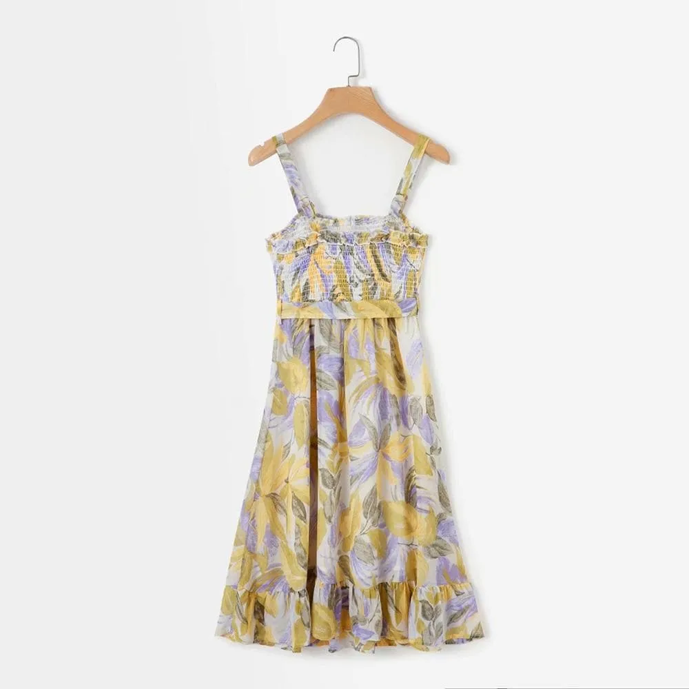 ELEGANT BOHEMIAN MIDI DRESS