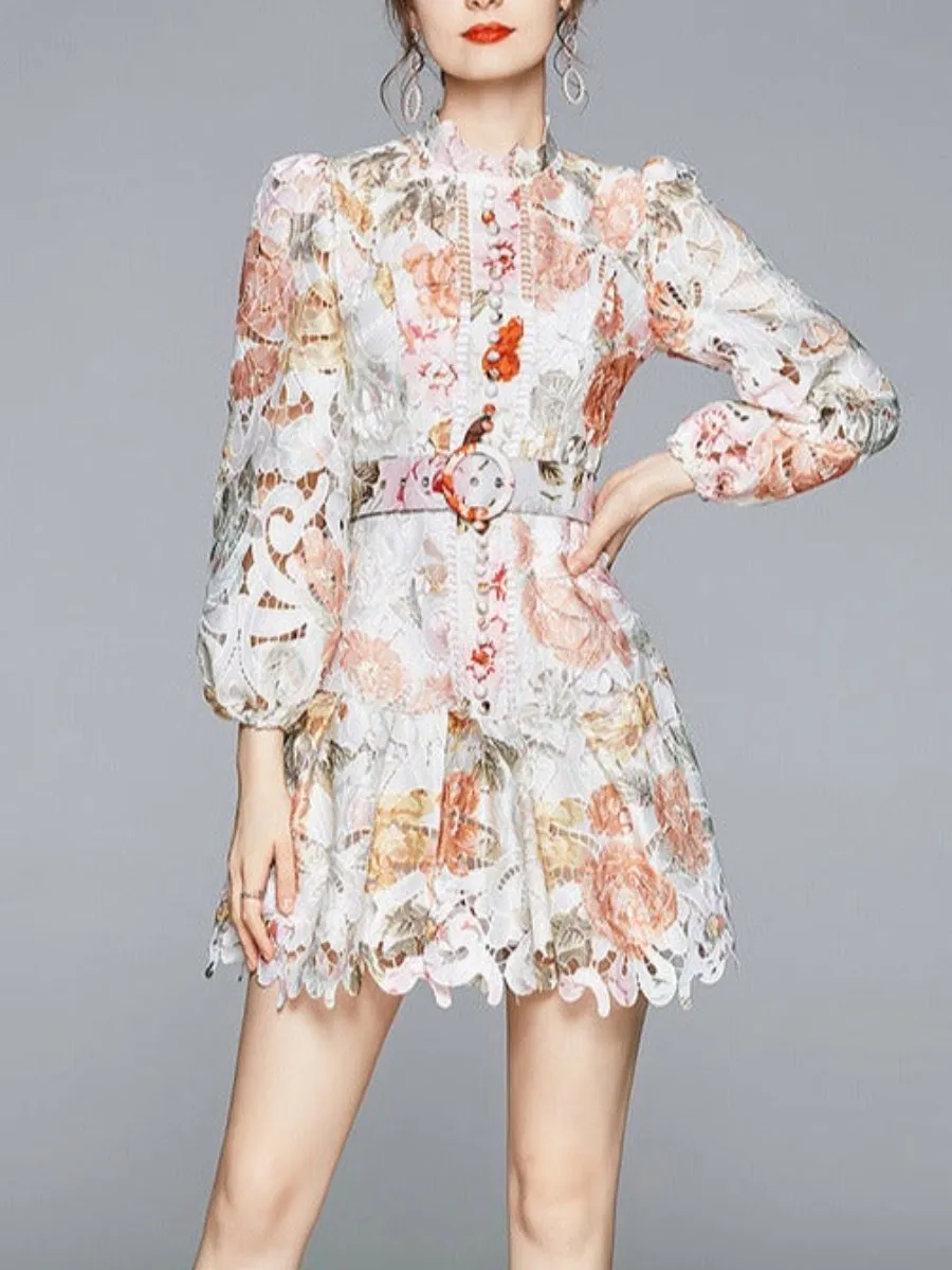 Elegant Lace Mini Dress