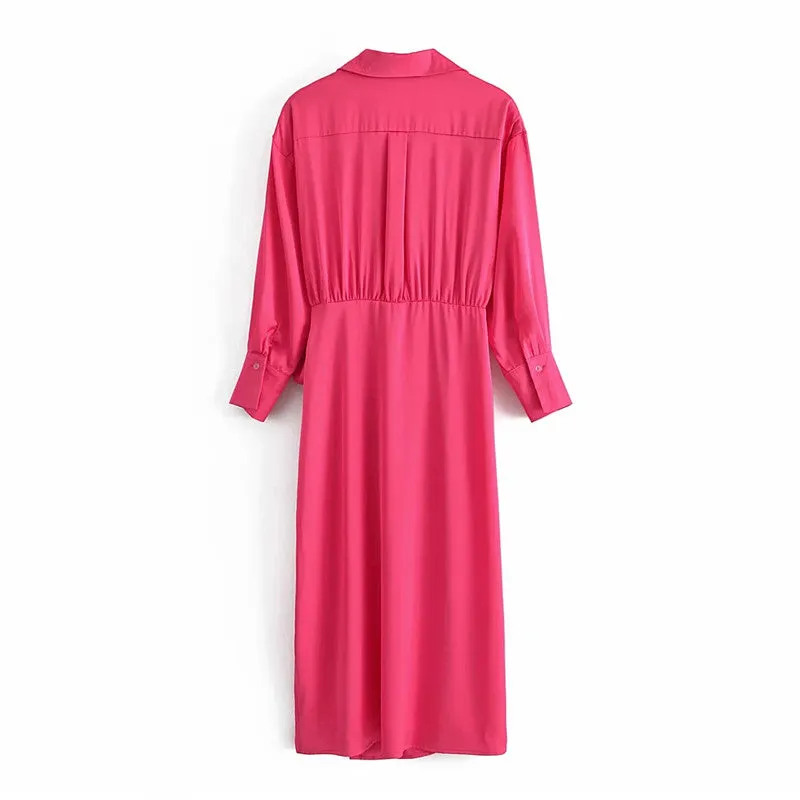 Elegant Satin Long Dress