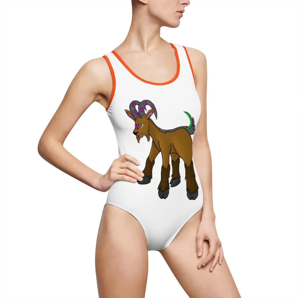 Elkwok Women's Classic One-Piece Swimsuit