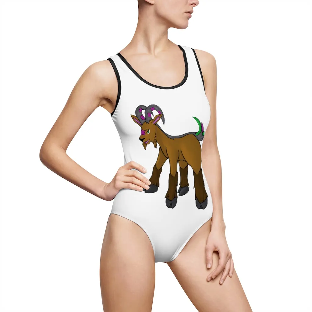 Elkwok Women's Classic One-Piece Swimsuit