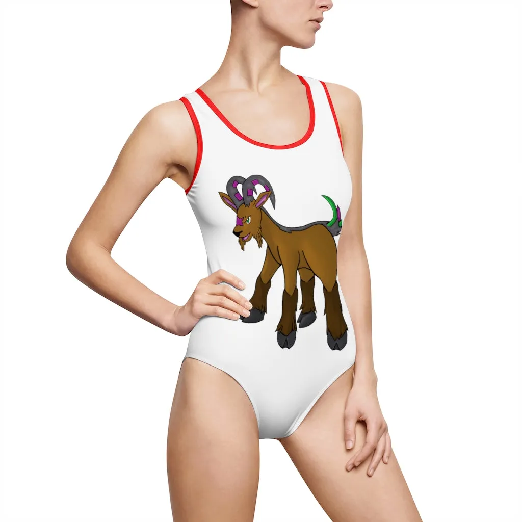 Elkwok Women's Classic One-Piece Swimsuit