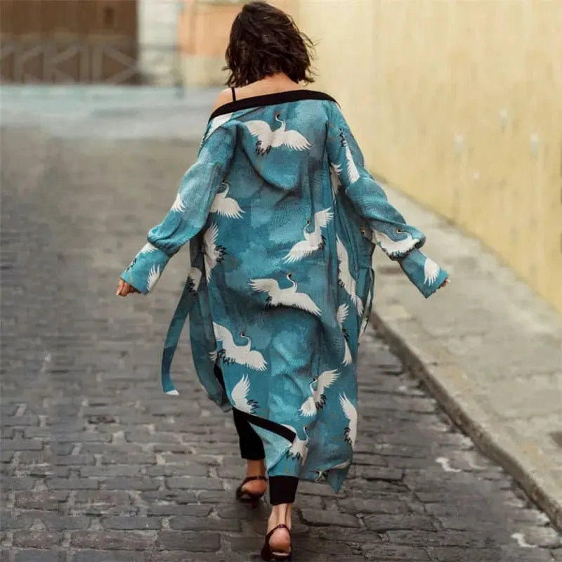 Embroidery Beach Cover-up in Bohemian Style - LORYLEI