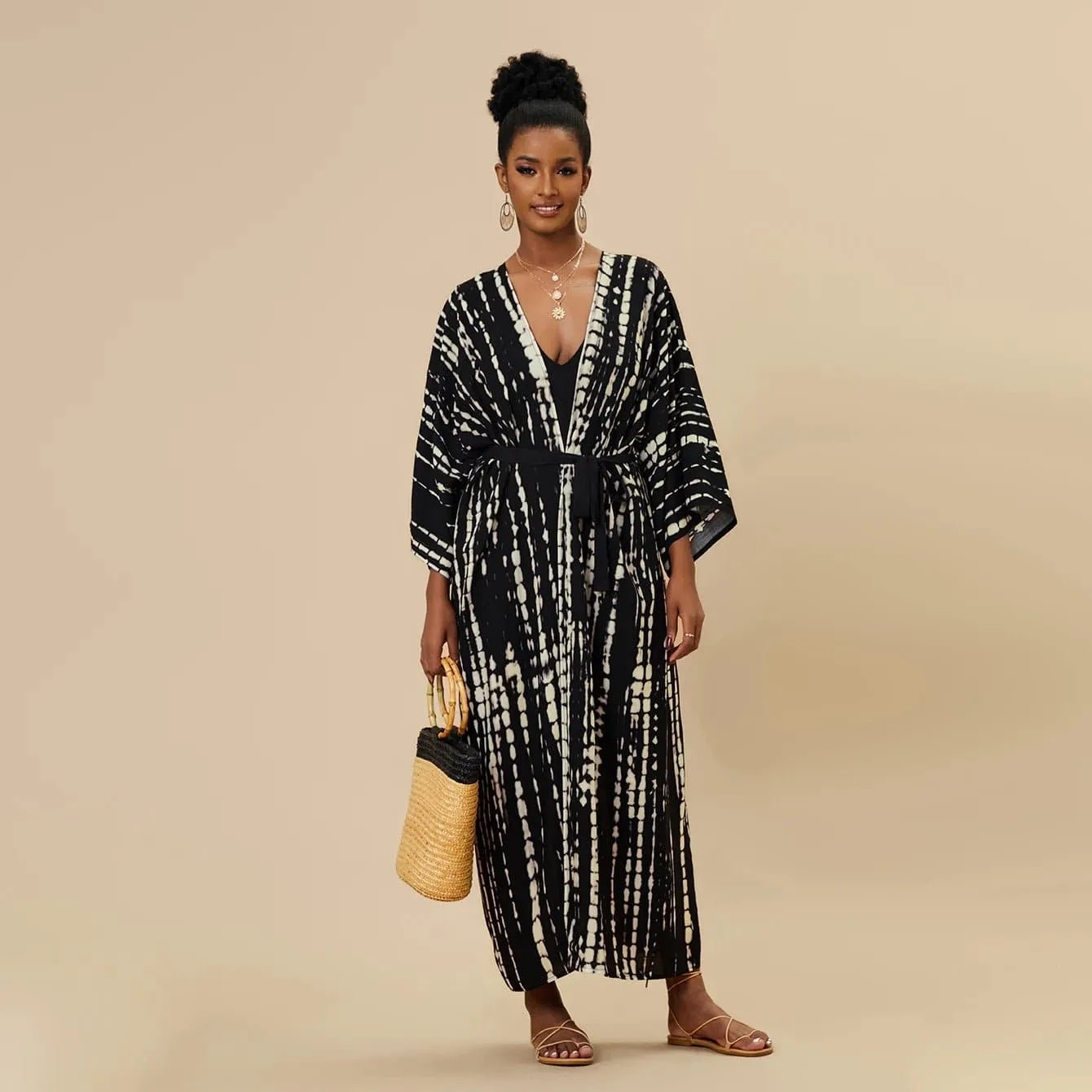 Embroidery Beach Cover-up in Bohemian Style - LORYLEI