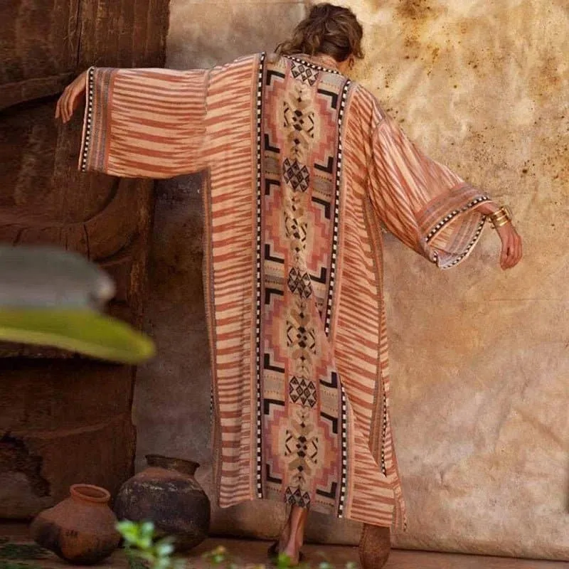 Embroidery Beach Cover-up in Bohemian Style - LORYLEI