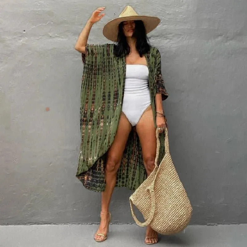 Embroidery Beach Cover-up in Bohemian Style - LORYLEI