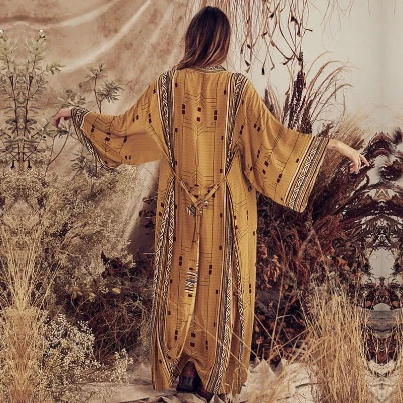 Embroidery Beach Cover-up in Bohemian Style - LORYLEI