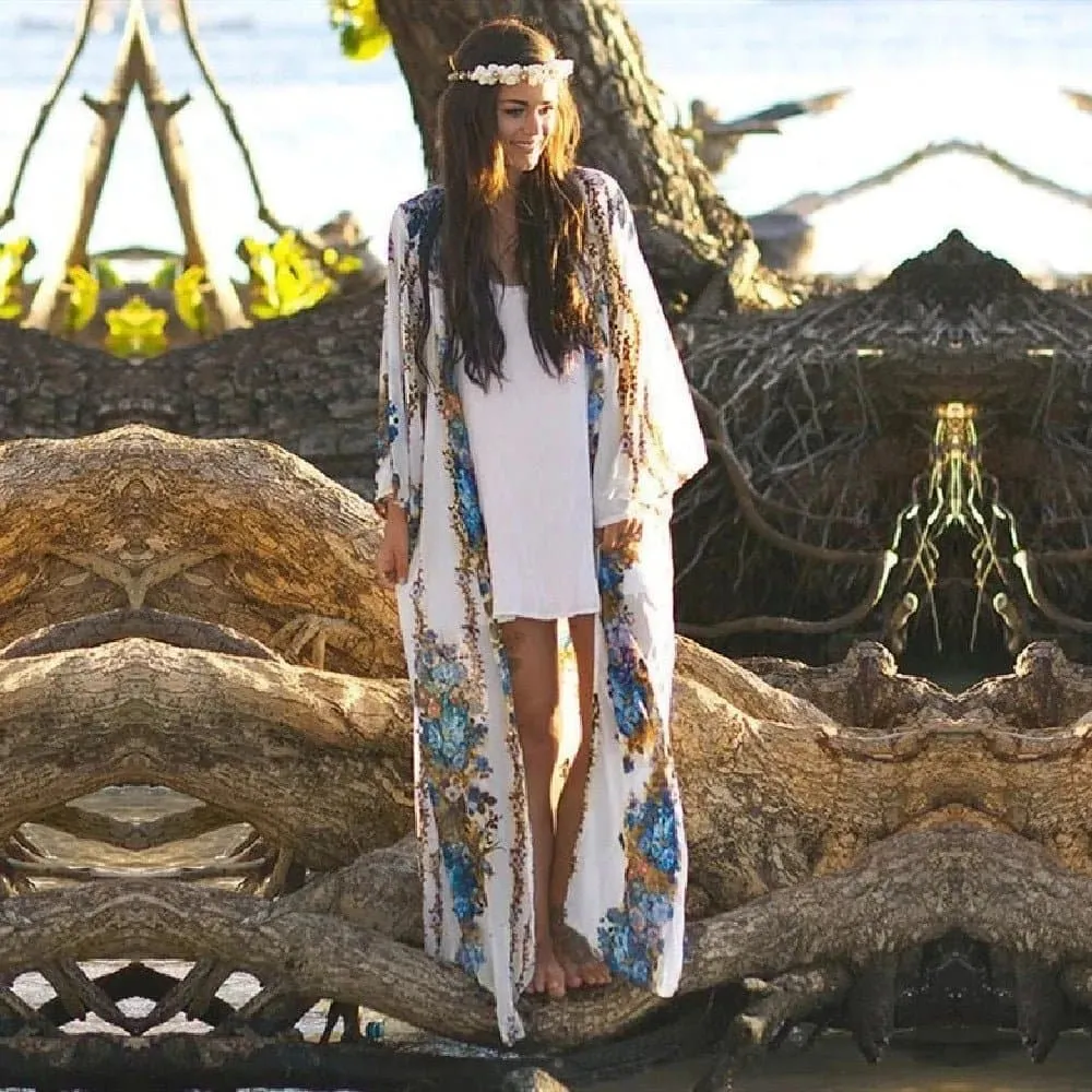 Embroidery Beach Cover-up in Bohemian Style - LORYLEI