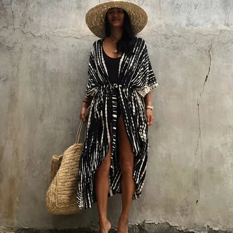 Embroidery Beach Cover-up in Bohemian Style - LORYLEI
