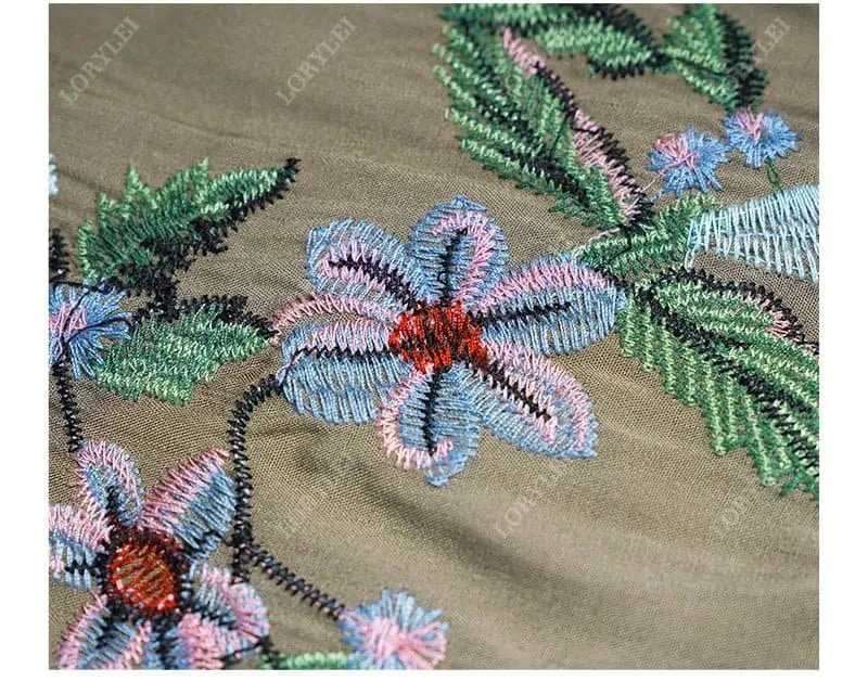 Embroidery Beach Cover-up in Bohemian Style - LORYLEI