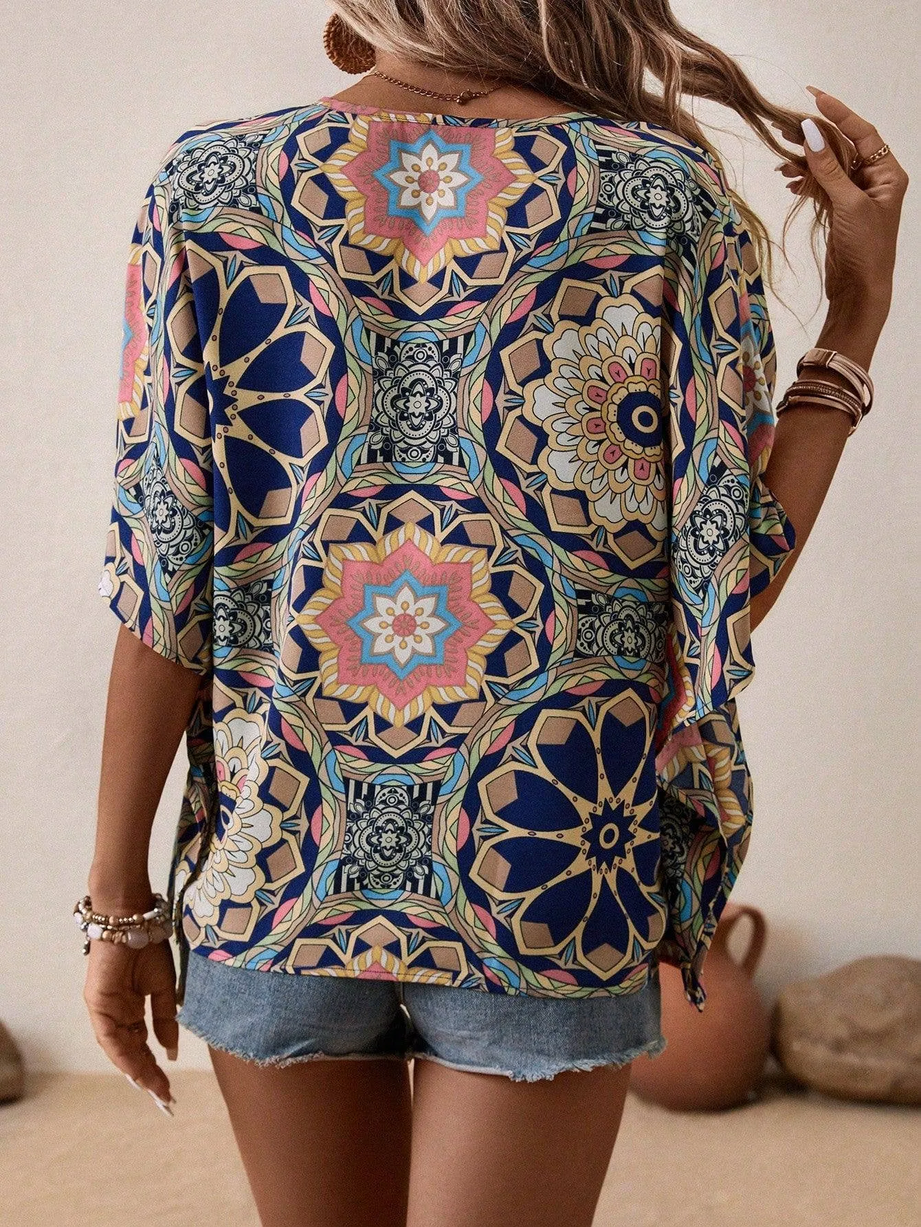Emmy V-Neck Summer Chic Elegant Shirt