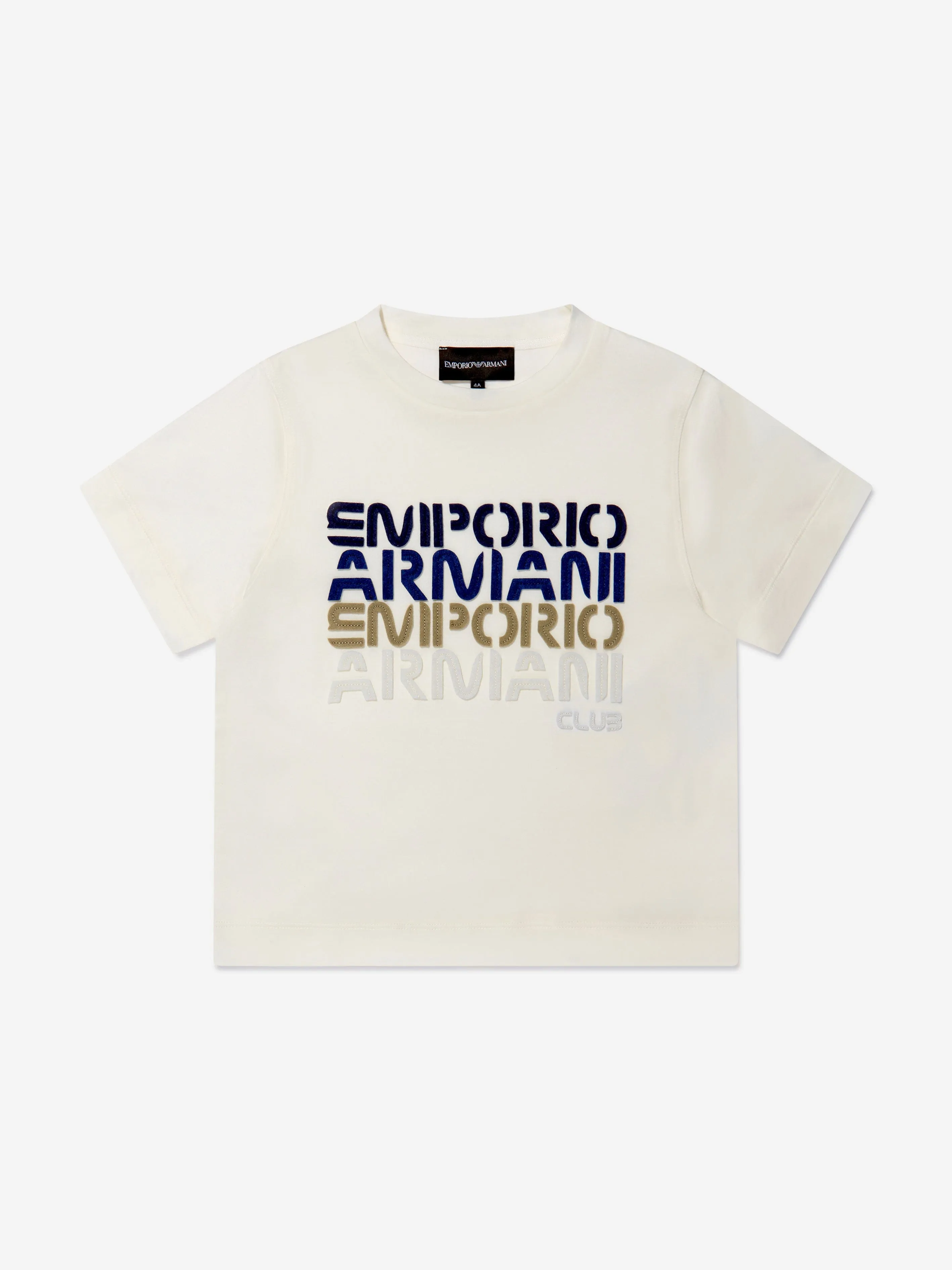 Emporio Armani Boys Cotton Jersey Logo T-Shirt