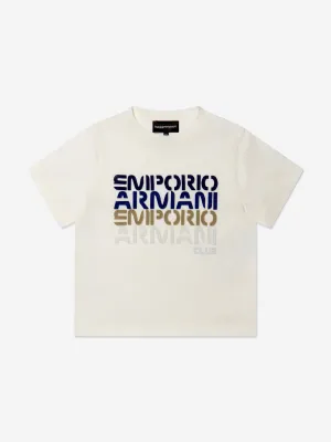 Emporio Armani Boys Cotton Jersey Logo T-Shirt
