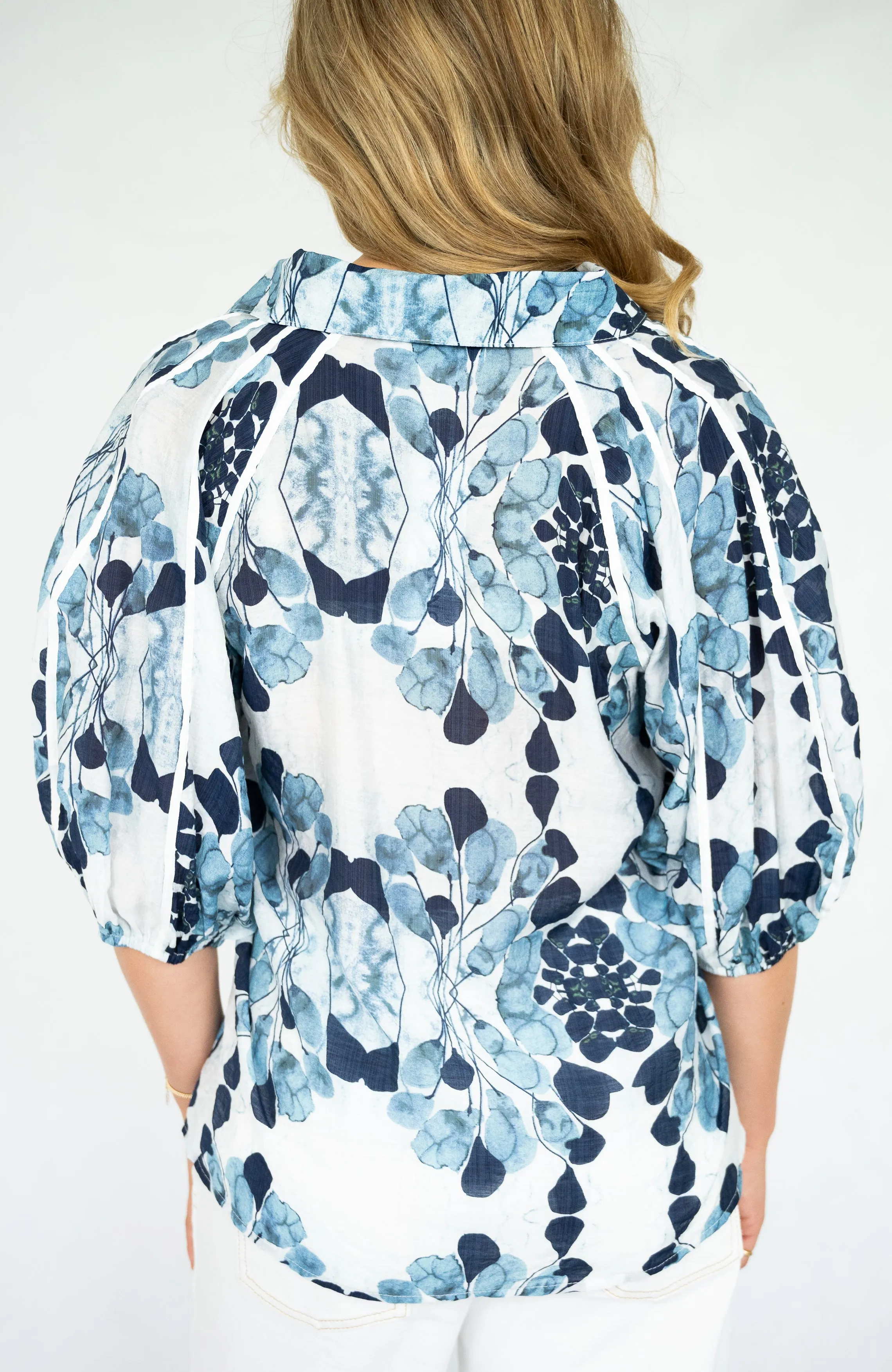 Ester Blouse | Navy