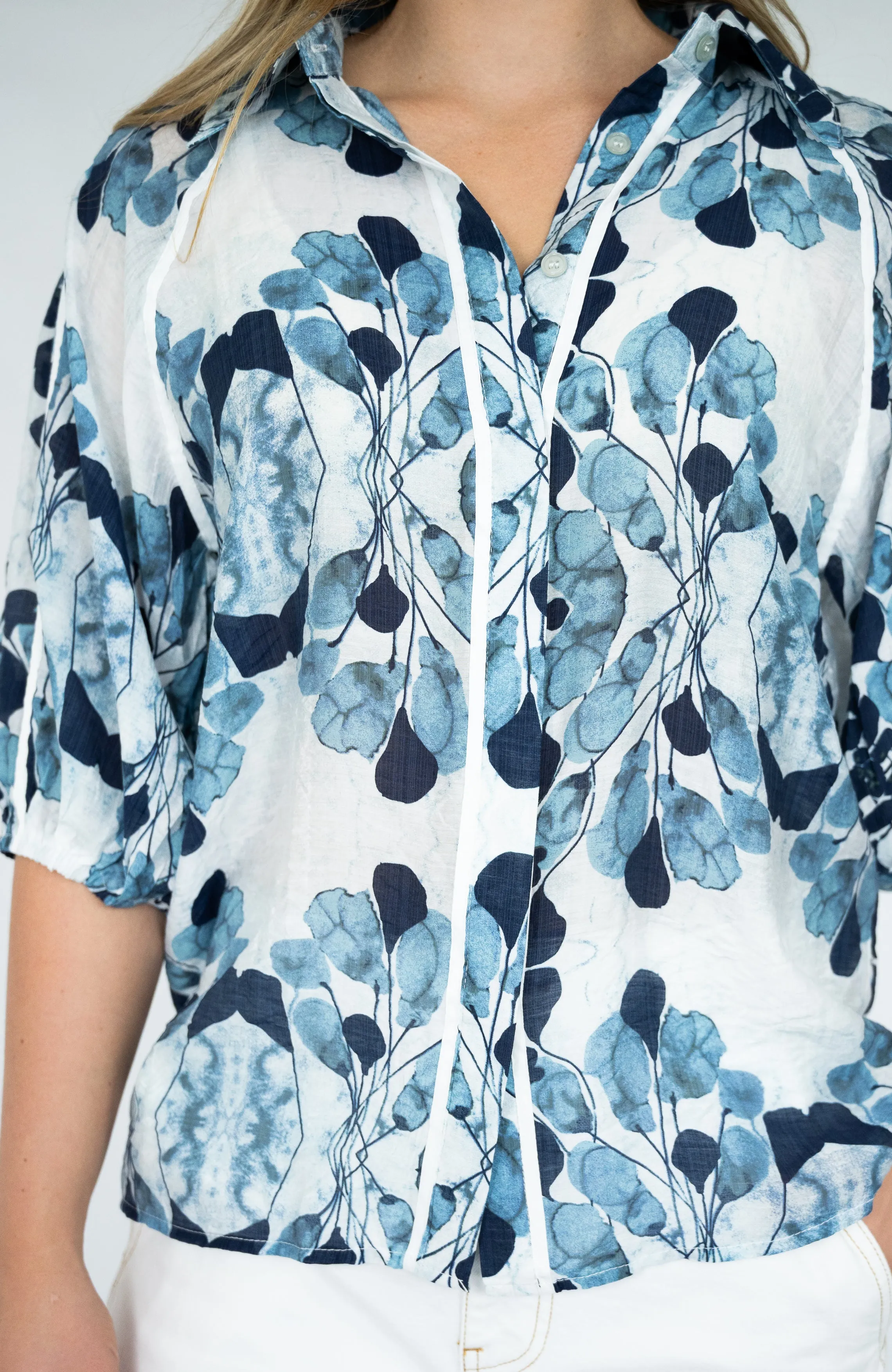 Ester Blouse | Navy